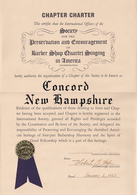 Our Chapter's Charter